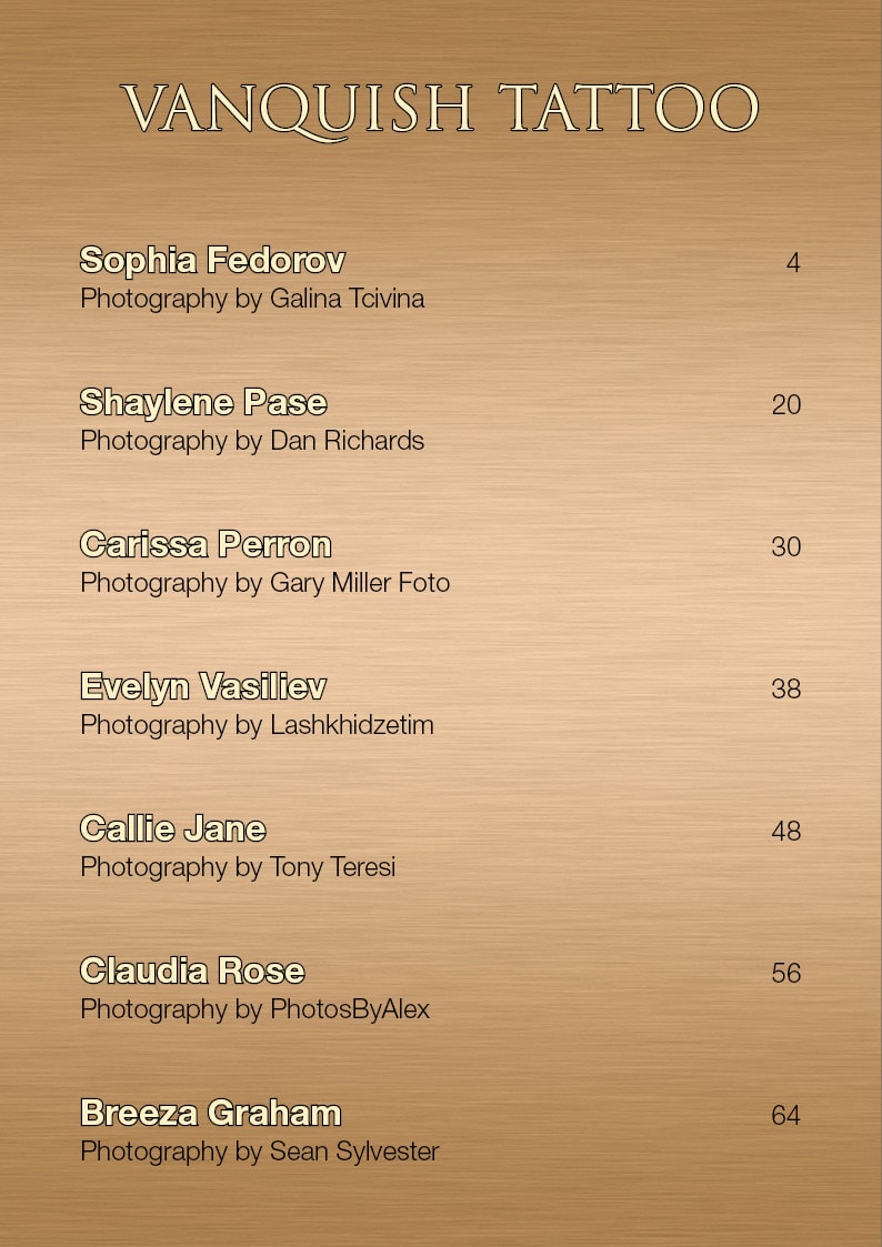 Vanquish Tattoo - January 2021 - Sophia Fedorov