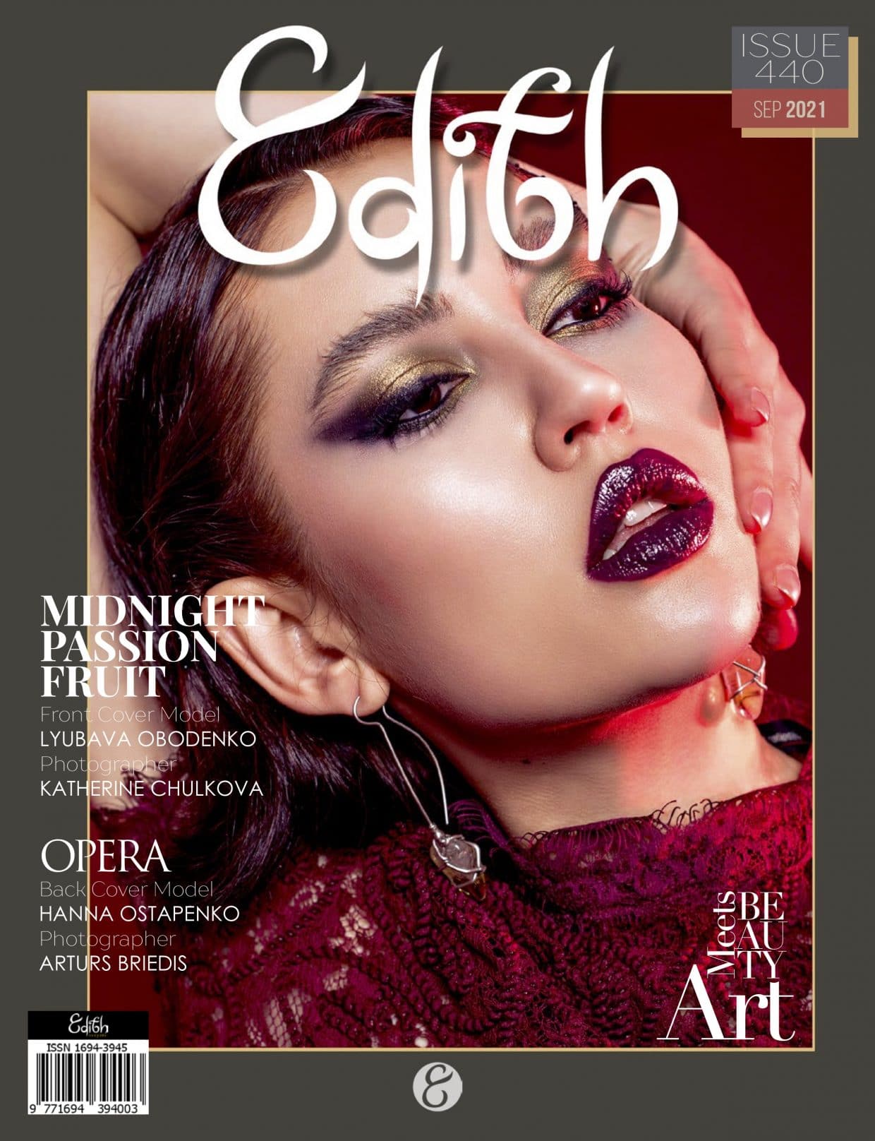 Edith Magazine - September 2021 - Issue 440 - Beauty Meets Art Edith Magazine – September 2021 – Issue 440 – Beauty Meets Art
