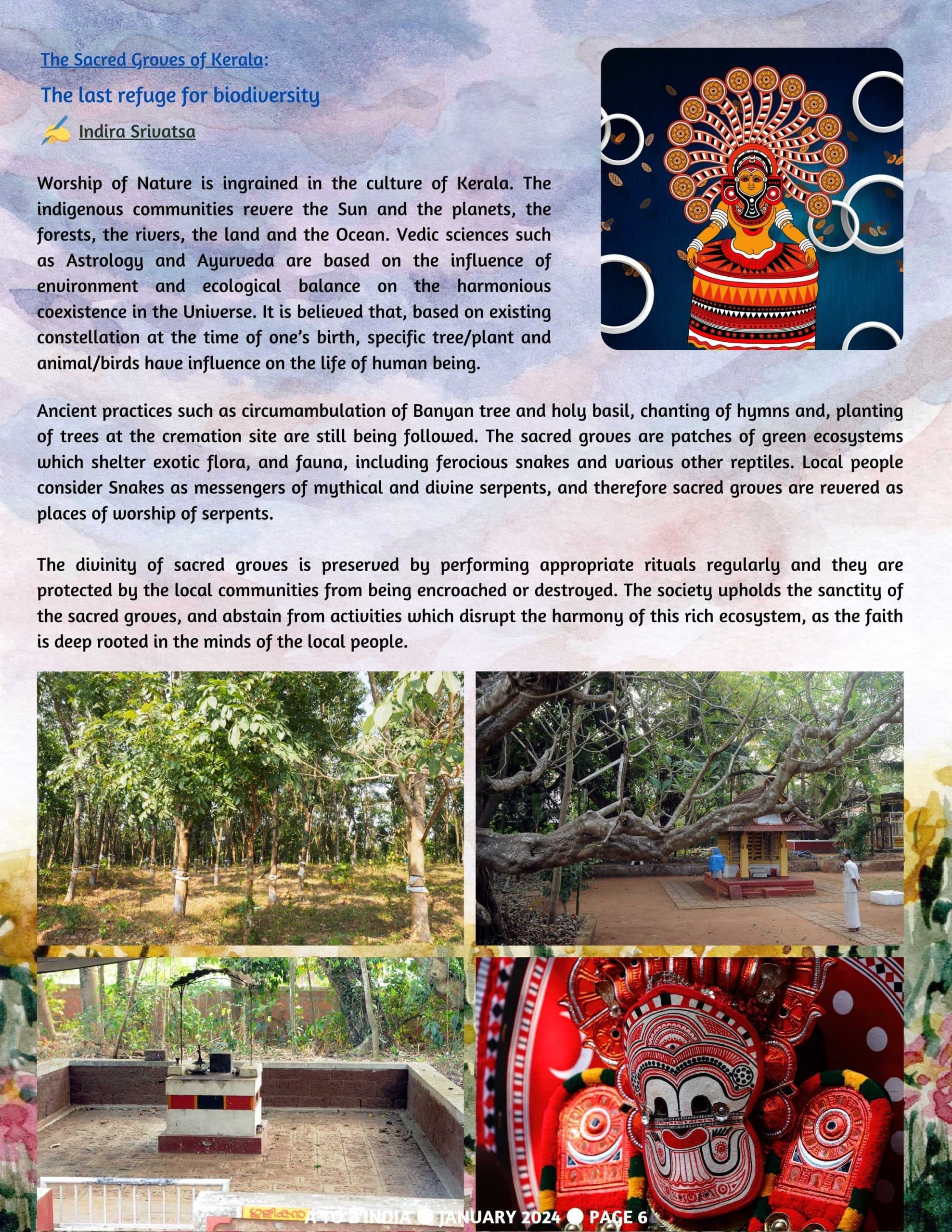 A to Z India Magazine - January 2024 - The Sacred Groves of Kerala