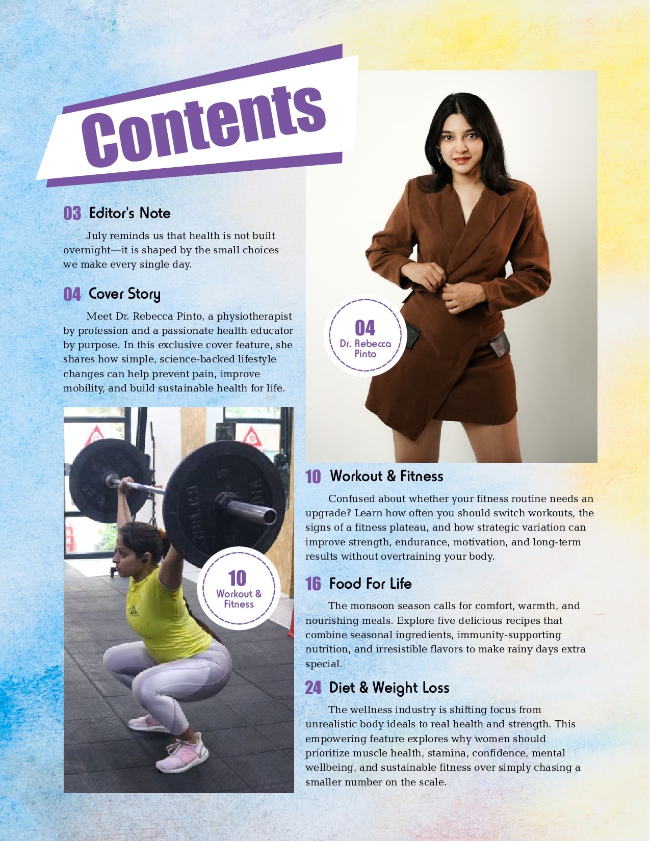 Women Fitness India Magazine - July 2026 - Dr Rebecca Pinto