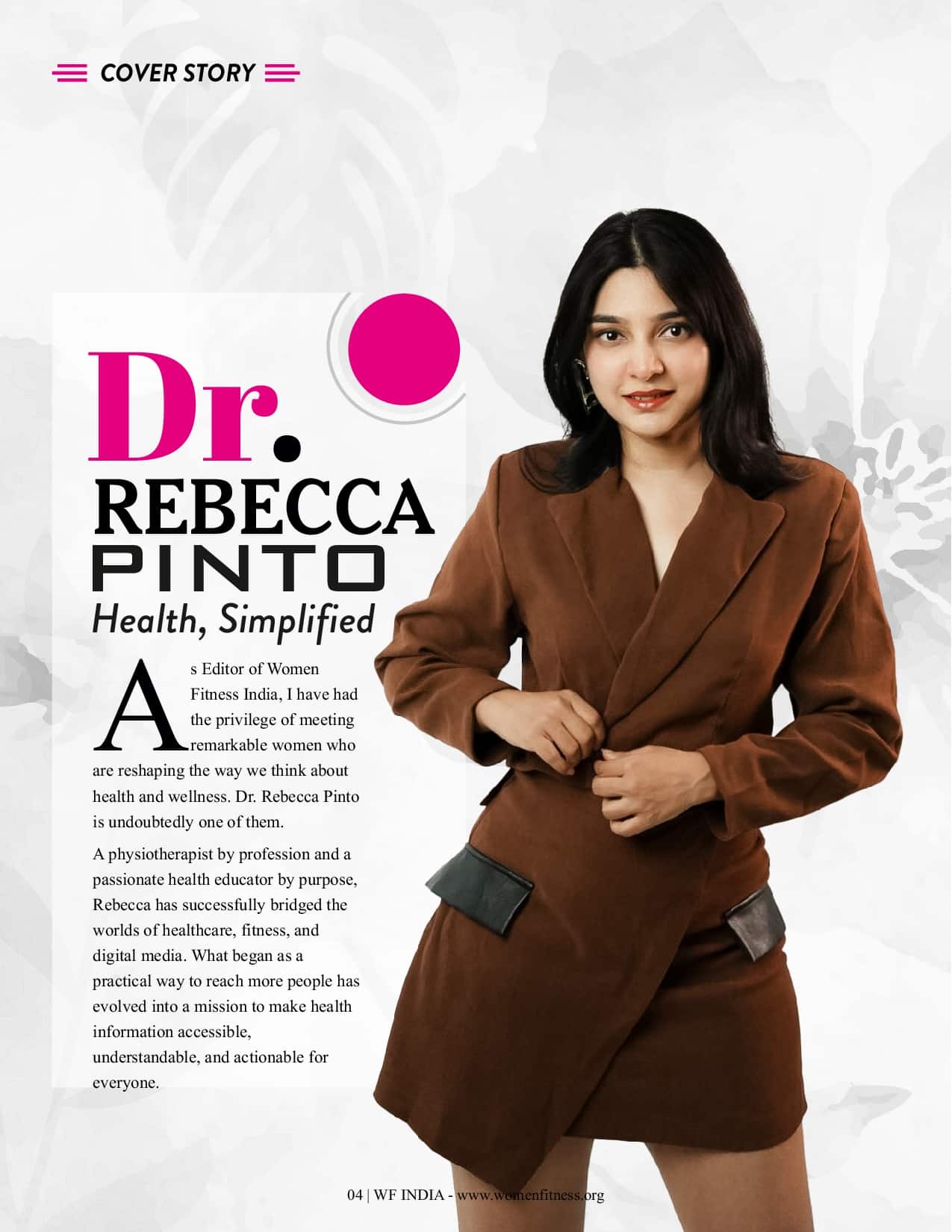Women Fitness India Magazine - July 2026 - Dr Rebecca Pinto